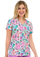 Med Life 2 Taschen STRETCH Damen Kasack