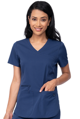 Marineblauer Damen Kasack Vorderansicht