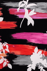 Schwarz, pink, oranges Muster