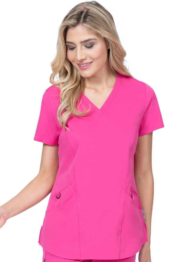 Pink Fuchsia Damen Kasack