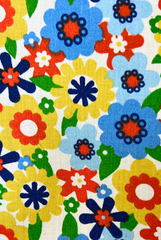 Buntes retro Blümchen Muster