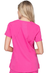 Pink Fuchsia Damen Kasack  Rückenansicht