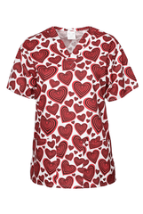 Rote Herzen Motiv Kasack