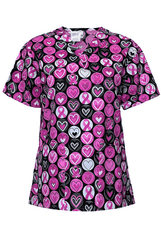 Pink Awareness Damen Kasack