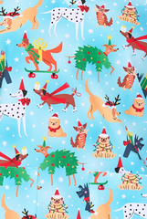 Holiday dogs 2 Taschen STRETCH Damen Kasack