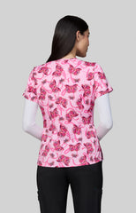Floating Ribbons 2 Taschen STRETCH Damen Kasack