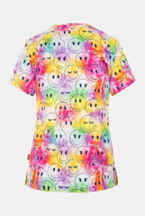 Smiley Damen Stretch Kasack Rückenansicht