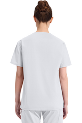 Weißer 3 Taschen Signature Damen Kasack