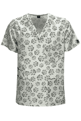 Grauer Pfoten Motiv Unisex Lyocell Kasack