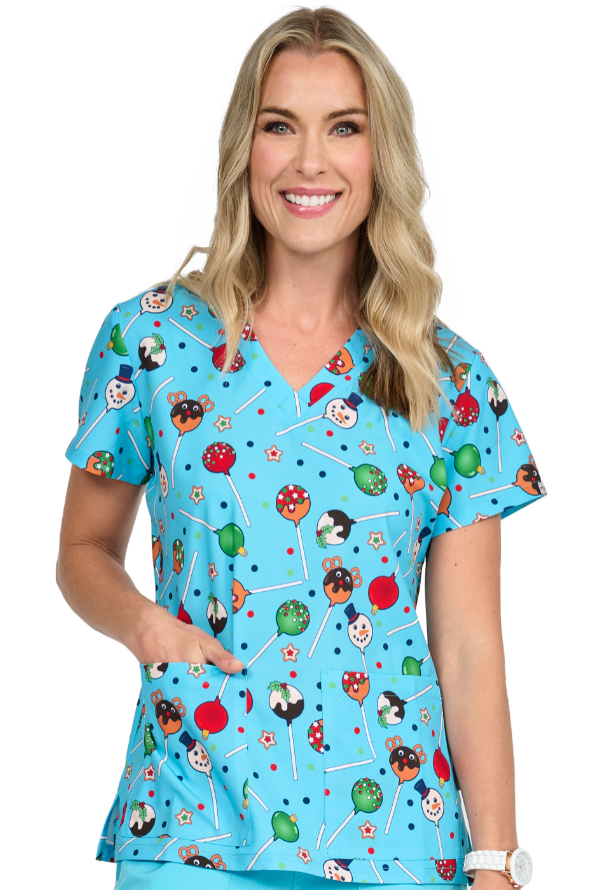 Türkiser Weihnachts Kasack