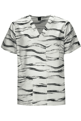 Zebra Streifen Unisex Lyocell Kasack