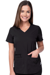 Schwarzer Damen Stretch Kasack