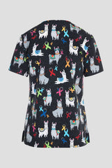 Lama be Aware 2 Taschen STRETCH Damen Kasack