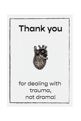 Herz Brosche mit Grußkarte