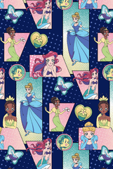 Comic Princess 2 Taschen Damen Kasack | Baumwolle