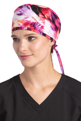 Pink gemusterte OP-Haube