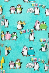 Motiv Nahaufnahme, Damen Kasack Snow Cute.