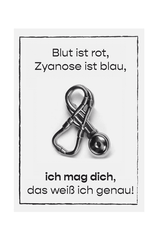 Stethoskop Brosche mit Grußkarte