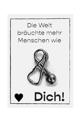 Stethoskop Brosche mit Grußkarte