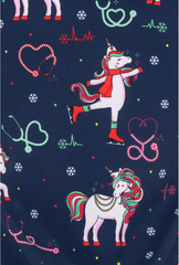 Weihnachten Einhorn Damen Kasack Motiv Zoom