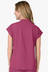 Dolman Deep Rose 2 Taschen STRETCH Damen Kasack