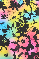 Leuchtende Blüten Kasack Print Zoom