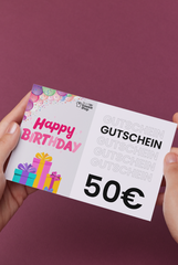 Geschenkgutschein im Wert von 50€, für den Bunten Kasack Shop.