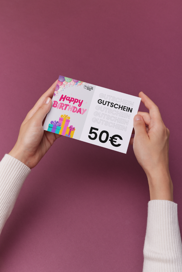 Geschenkgutschein im Wert von 50€, für den Bunten Kasack Shop.