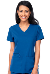 Royalblauer Damen Kasack