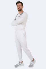 Jogger STRETCH Herren Berufshose 6 Taschen, Weiß