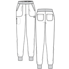 Jogger STRETCH Damen Berufshose 5 Taschen Coral