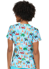 Holiday dogs 2 Taschen STRETCH Damen Kasack