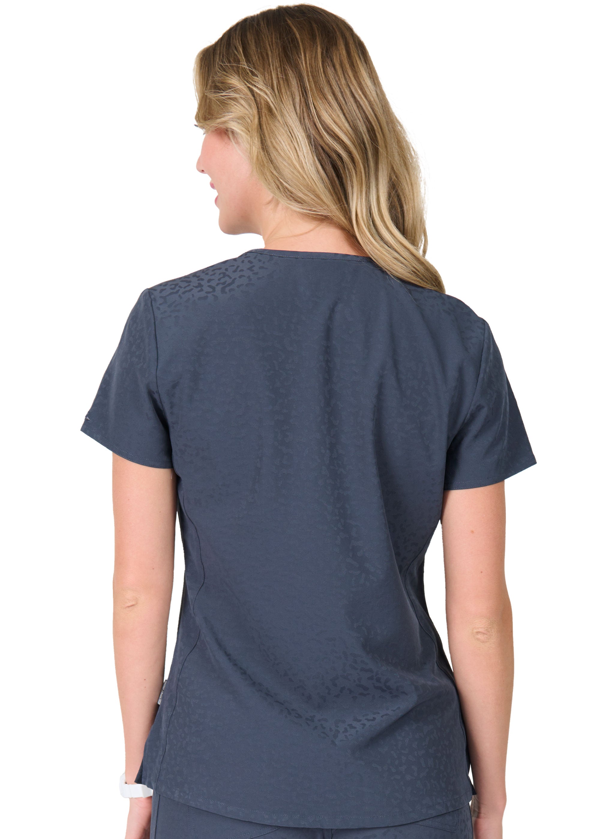 Jaquard 2 Taschen STRETCH Damen Kasack