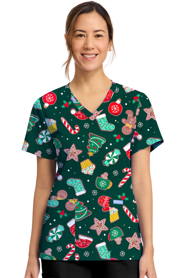 Waiting for Santa 2 Taschen STRETCH Damen Kasack
