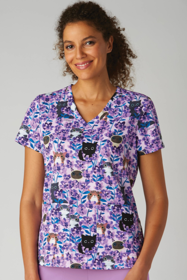 Flora Kitty 2 Taschen Damen Kasack