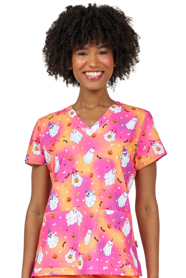 boo-tiful night 2 Taschen STRETCH Damen Kasack