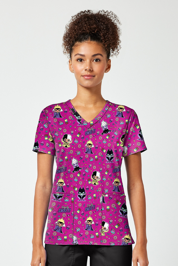 Disney´s Sweetly Sinful 2 Taschen STRETCH Damen Kasack