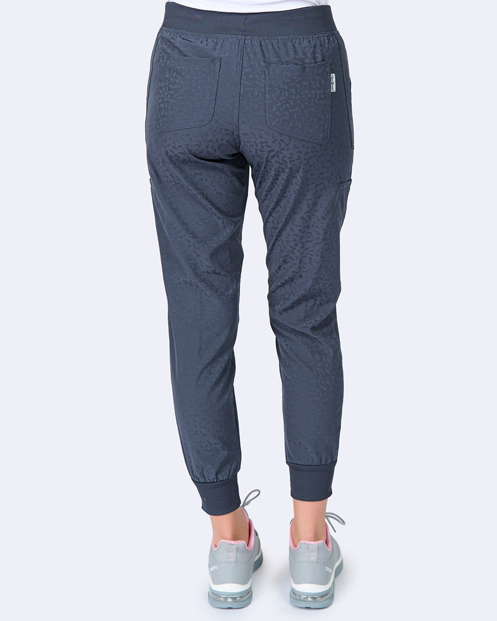 Jaquard Jogger STRETCH Damen Berufshose 6 Taschen | grau
