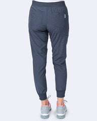 Jaquard Jogger STRETCH Damen Berufshose 6 Taschen | grau