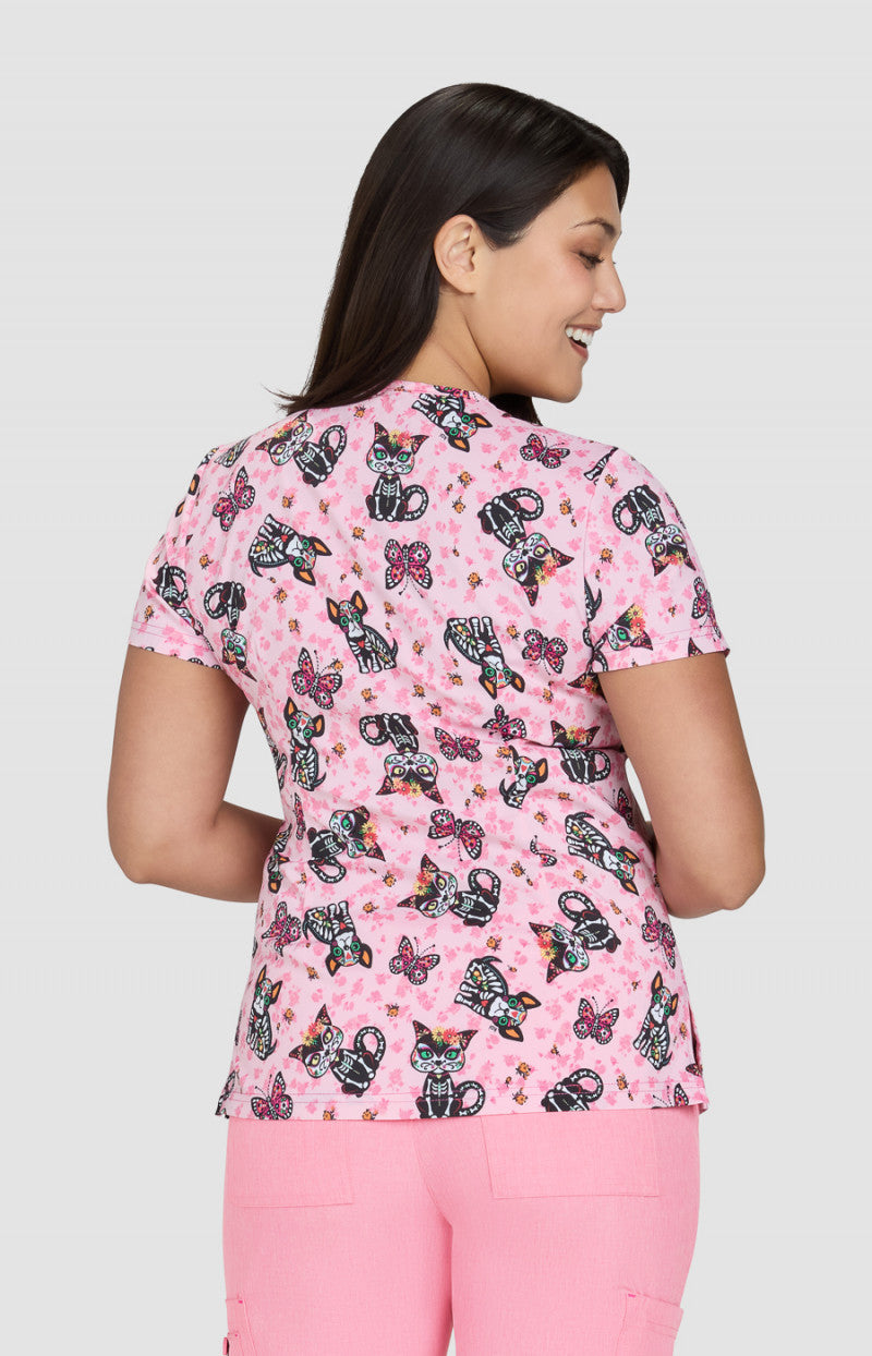 Sugar Skull Cuties 2 Taschen Damen Kasack