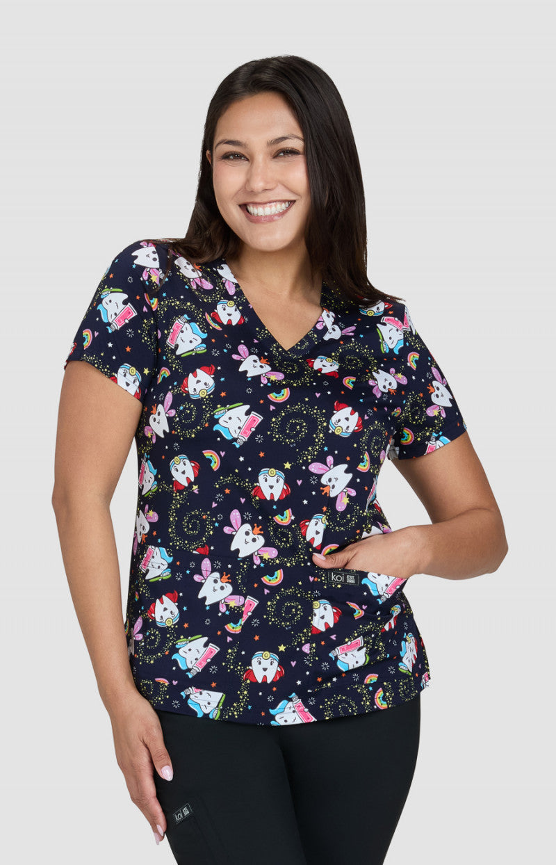 Toothie 2 Taschen STRETCH Damen Kasack