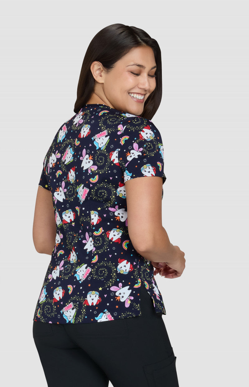 Toothie 2 Taschen STRETCH Damen Kasack