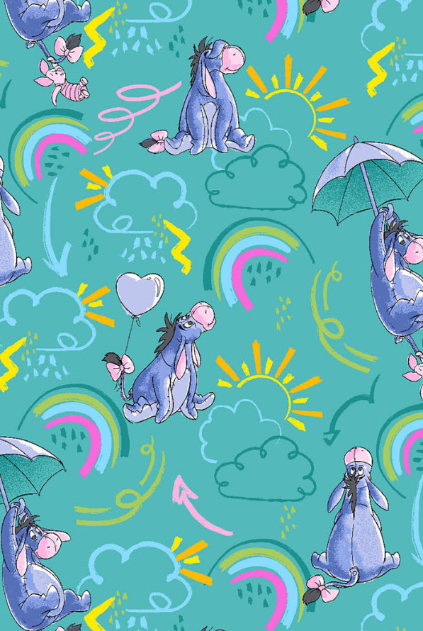 Disney´s I-Aah Rain or Shine 2 Taschen STRETCH Damen Kasack