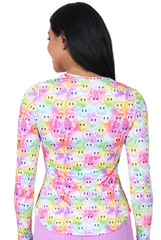 Smiley Vibes STRETCH Damen Longsleeve