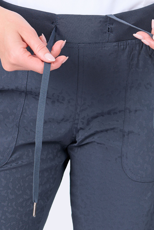 Jaquard Jogger STRETCH Damen Berufshose 6 Taschen | grau