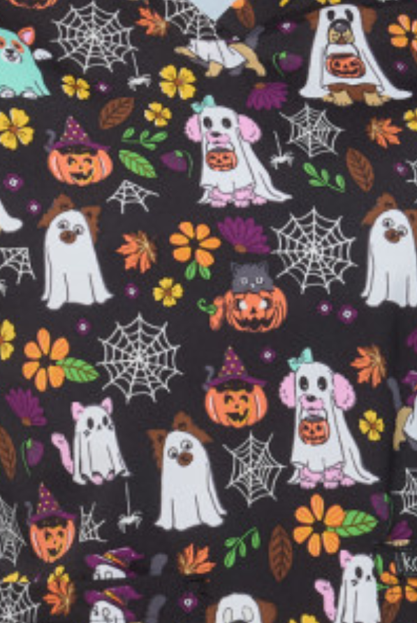 Ghostly Critters (GID) 2 Taschen Damen Kasack