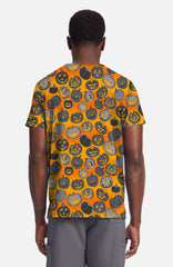 Happy Pumpkin 4 Taschen STRETCH Unisex Kasack