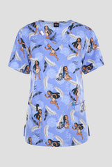 Disney´s Pocahontas 2 Taschen Damen STRETCH Kasack