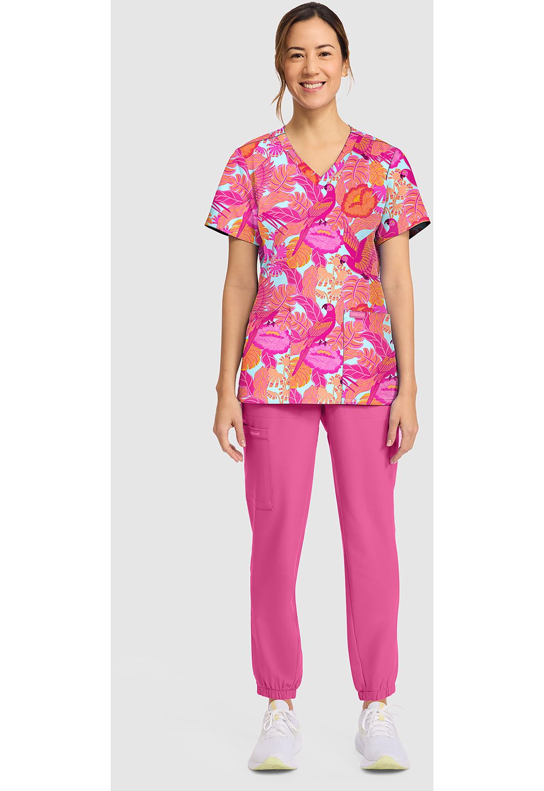 Macaw Mania 2 Taschen STRETCH Damen Kasack