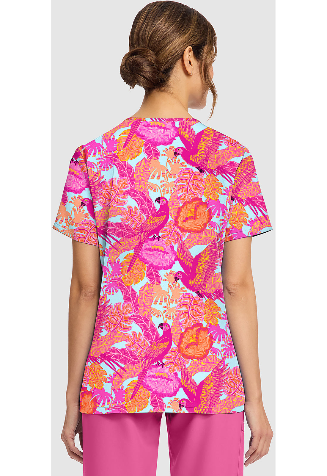 Macaw Mania 2 Taschen STRETCH Damen Kasack